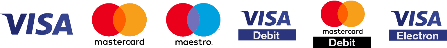 Tarjetas de crédito aceptadas