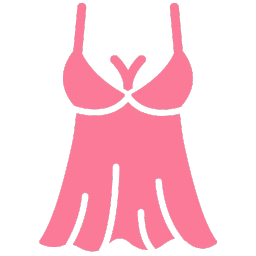 Icono lenceria femenina rosado