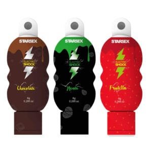 Gel Excitante Electro Shock Menta/Chocolate/Frutilla 8g