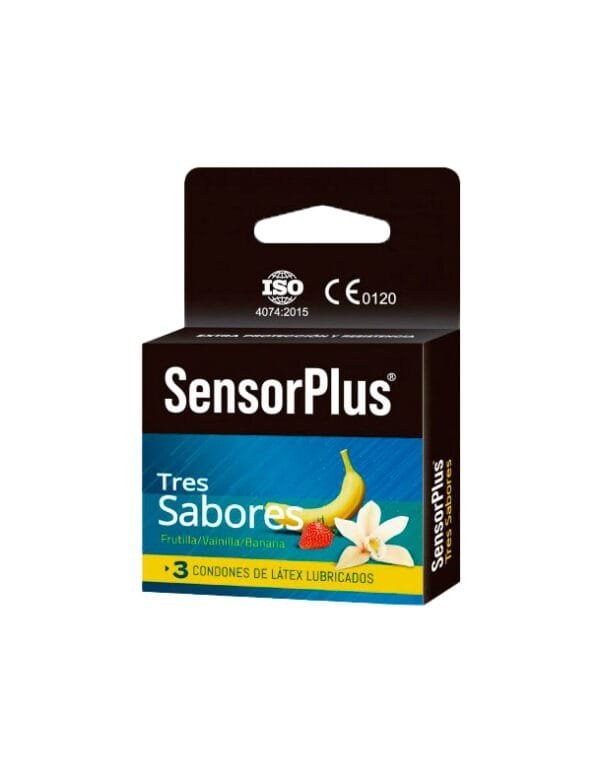 Preservativo Sensor Plus 3 Sabores