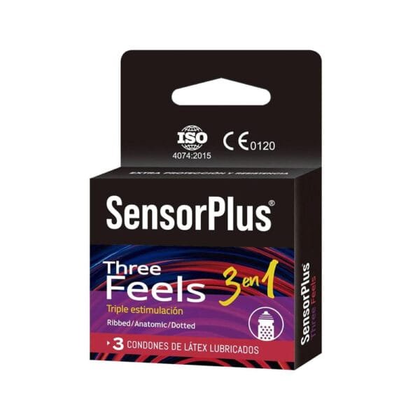 Preservativo Sensor Plus Three Feels / Triple estimulación