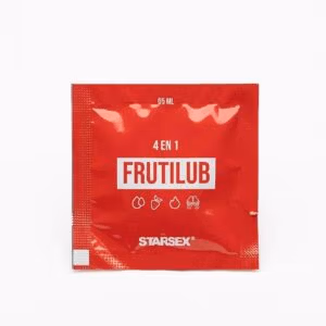 Sachet Lubricante FrutiLub Frutilla 4 en 1